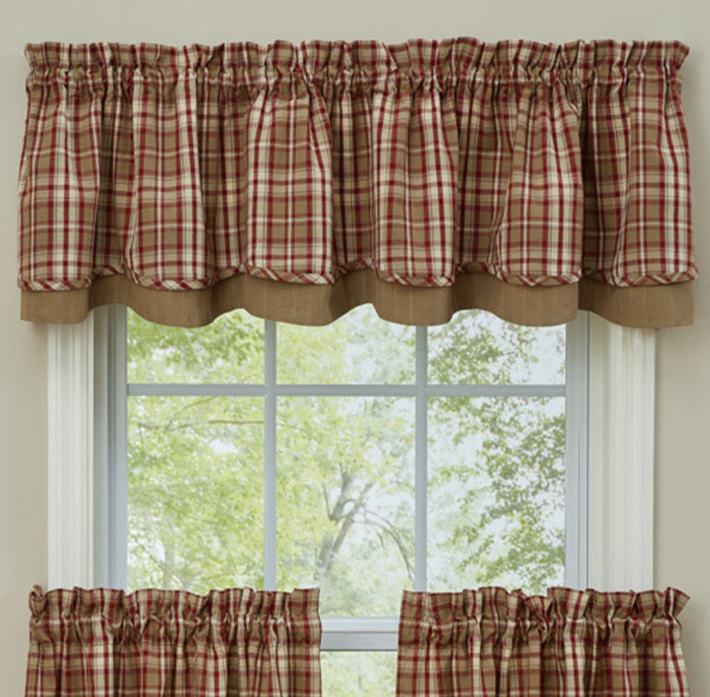 Cumberland Lined Layered Valance - Dove's Village