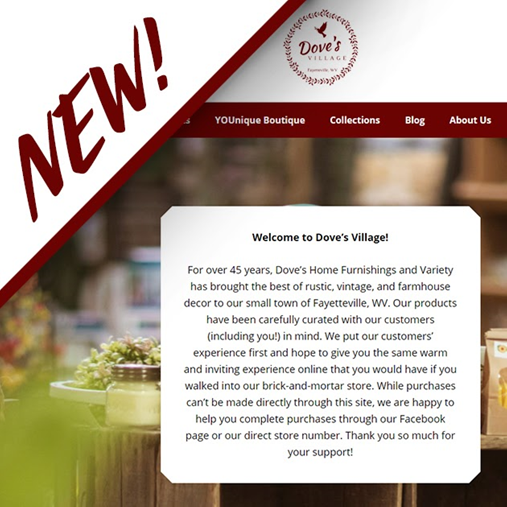 Dove’s Village 2.0: Take a Look at Our New Website!