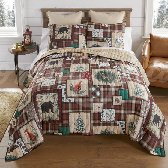 Woodland Holiday King Quilt